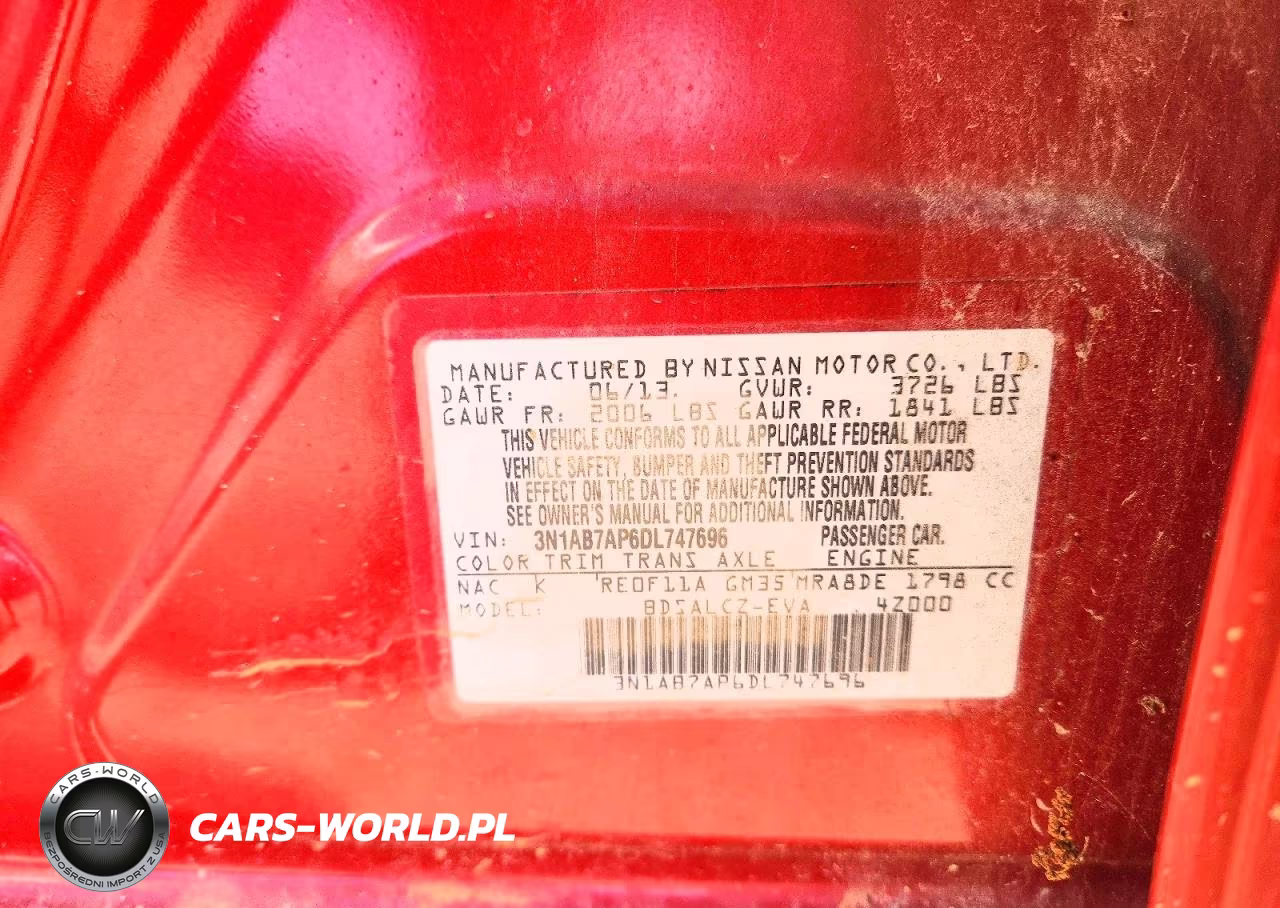 2013 Nissan Sentra S VIN:3N1AB7AP6DL747696 - 12
