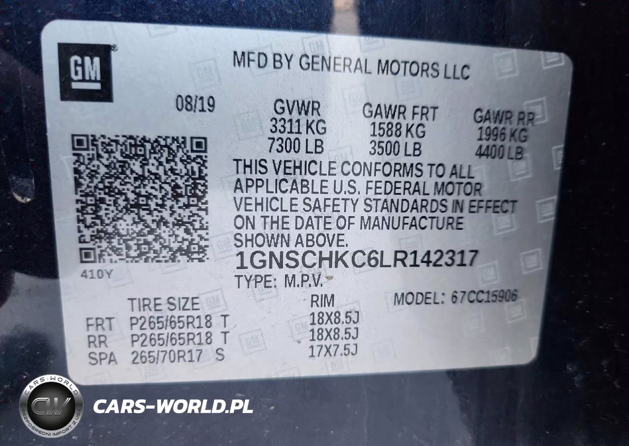 2020 Chevrolet Suburban C1500 Lt VIN:1GNSCHKC6LR142317 - 13