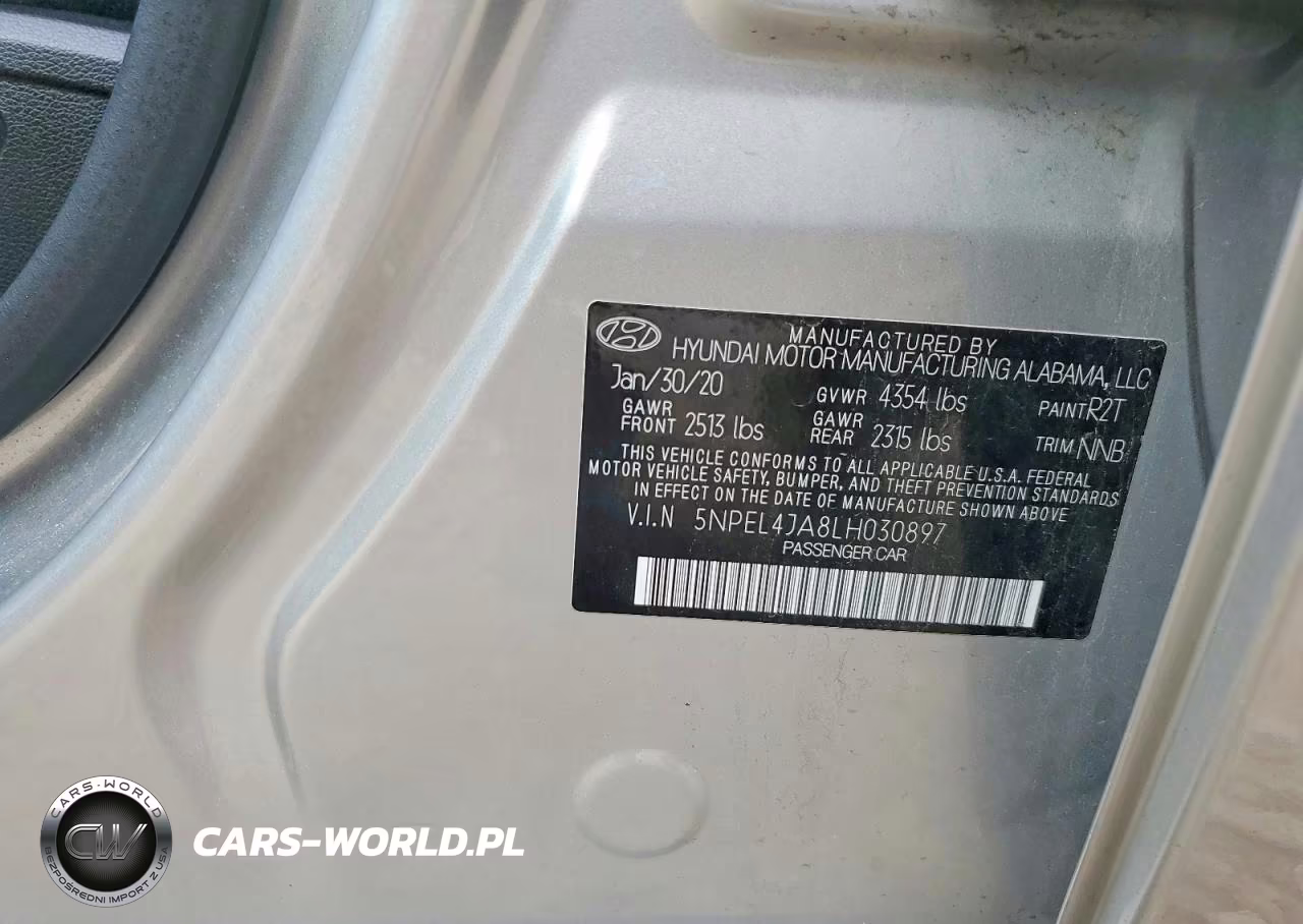 2020 Hyundai Sonata Sel VIN:5NPEL4JA8LH030897 - 12