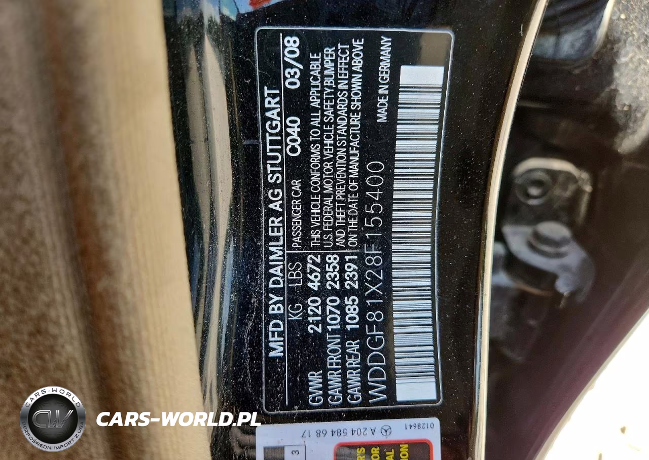 2008 Mercedes-Benz C 300 4Matic VIN:WDDGF81X28F155400 - 12