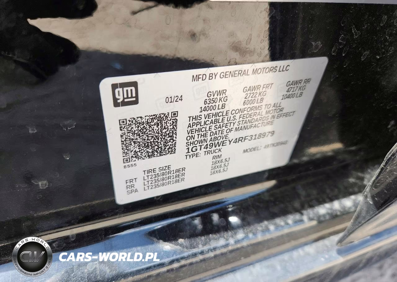 2024 GMC Sierra K3500 Denali VIN:1GT49WEY4RF318979 - 12