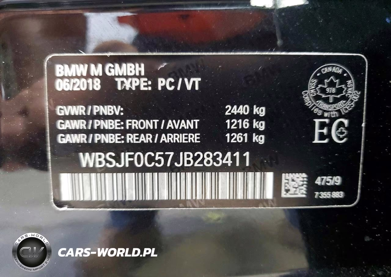 2018 BMW M5 VIN:WBSJF0C57JB283411 - 12