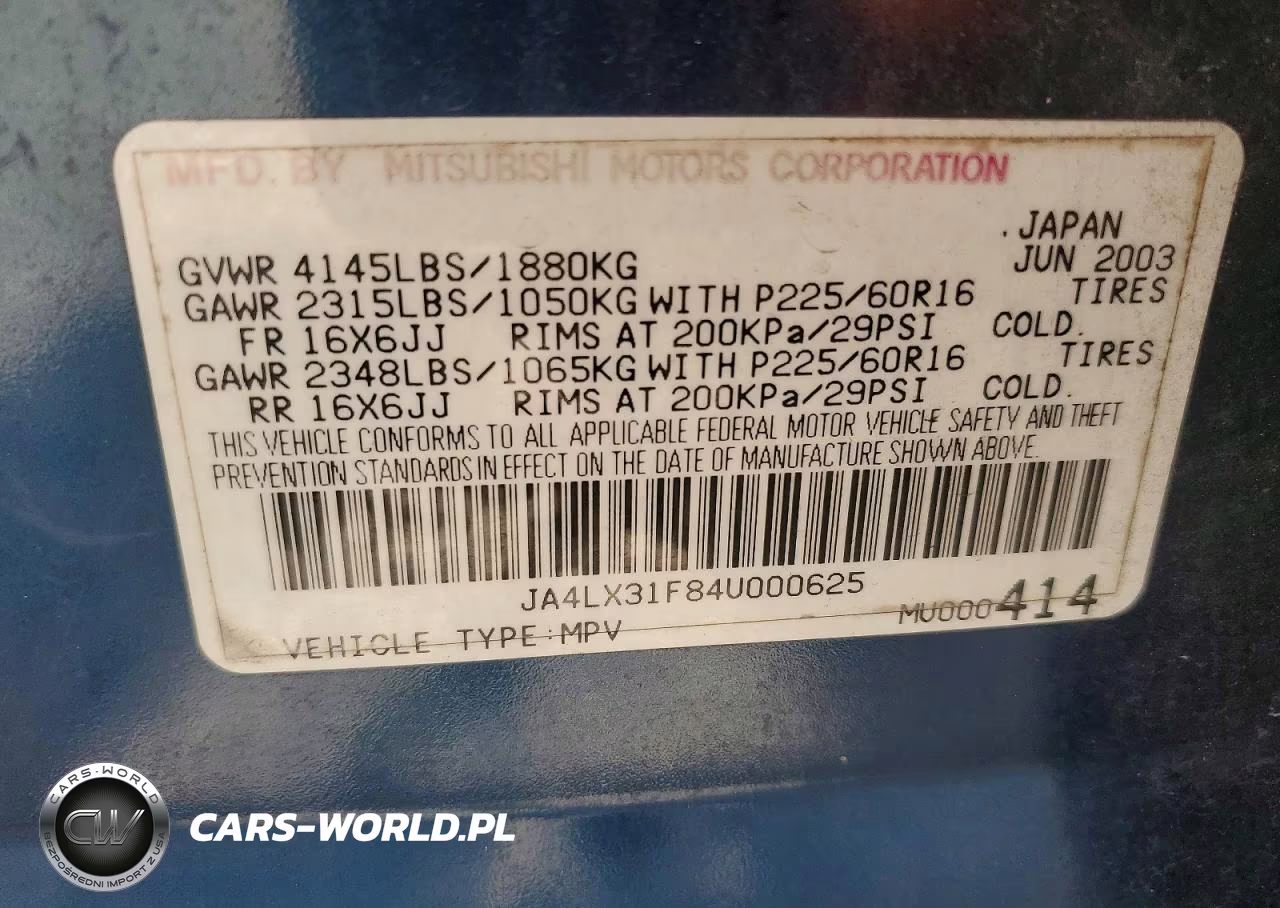 2004 Mitsubishi Outlander Ls VIN:JA4LX31F84U000625 - 12