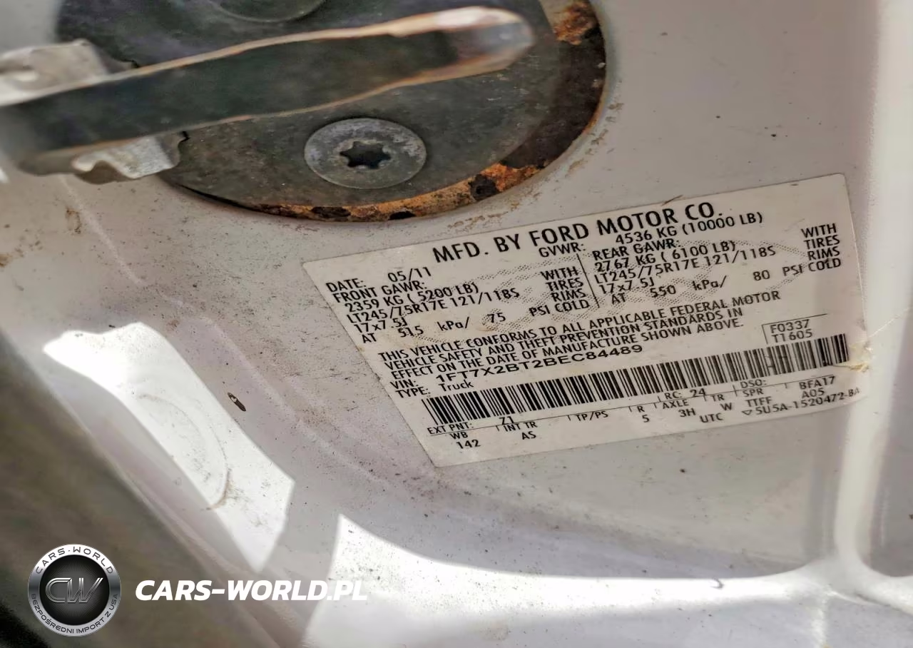 2011 Ford F250 Super Duty VIN:1FT7X2BT2BEC84489 - 12
