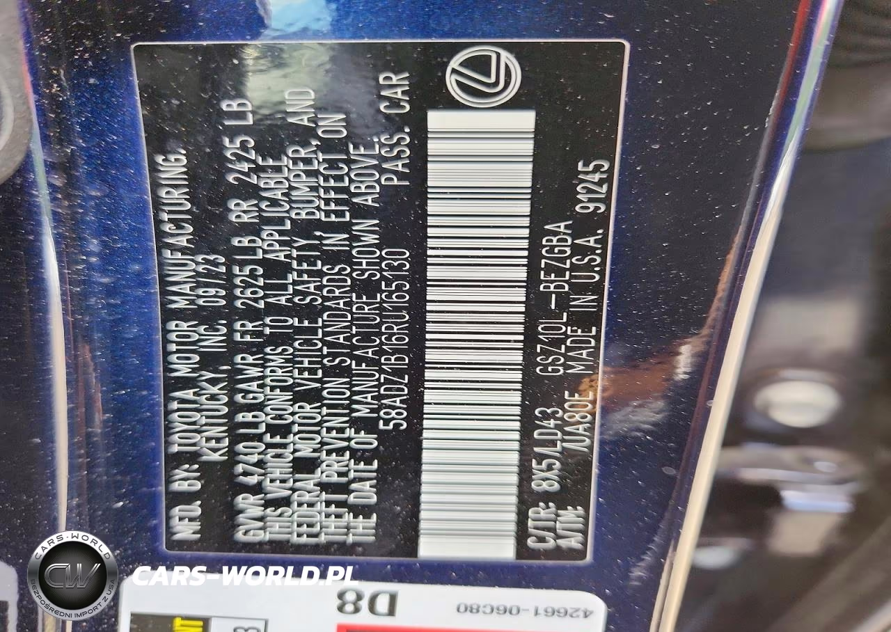 2024 Lexus Es 350 Base VIN:58ADZ1B16RU165130 - 13