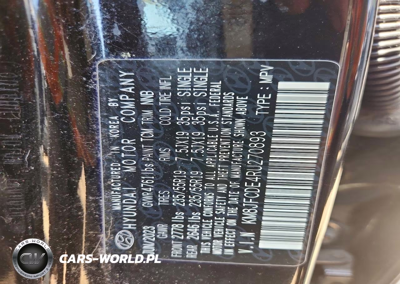 2024 Hyundai Tucson Xrt VIN:KM8JFCDE4RU270893 - 12
