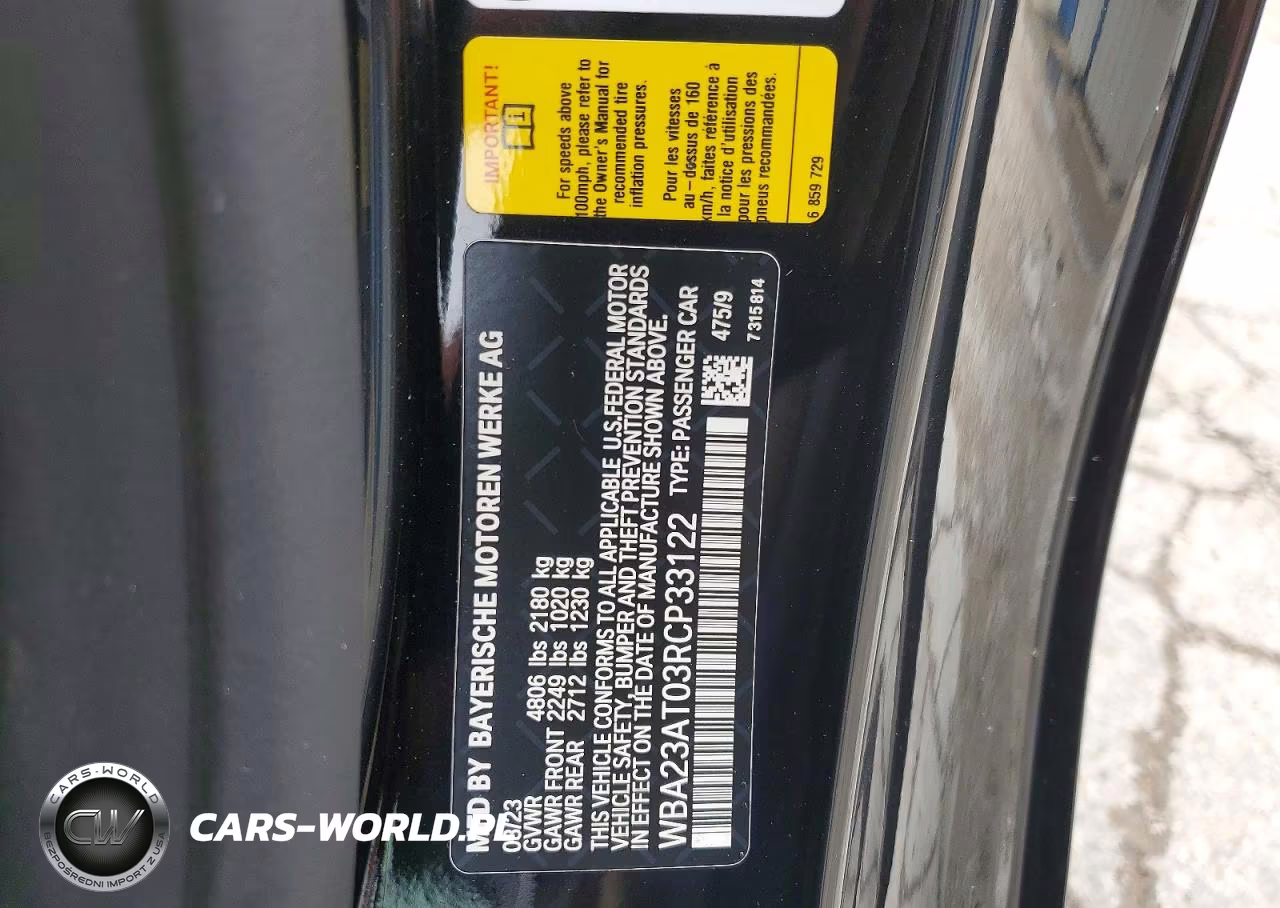 2024 BMW 430I VIN:WBA23AT03RCP33122 - 12