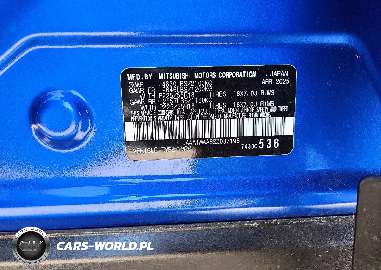2025 Mitsubishi Eclipse Cross Se VIN:JA4ATWAA6SZ037195 - 13
