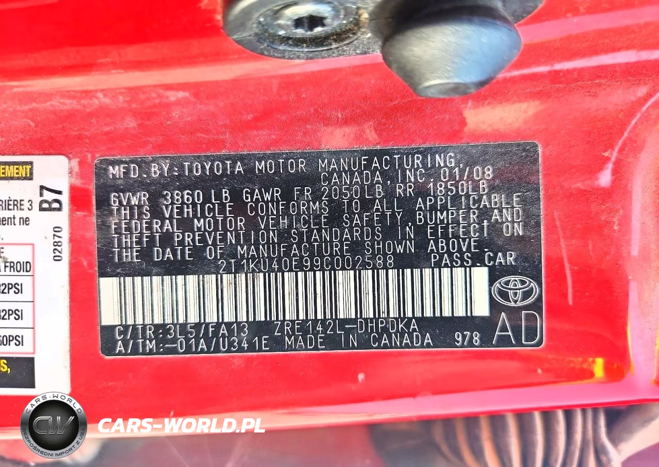 2009 Toyota Matrix Base VIN:2T1KU40E99C002588 - 12
