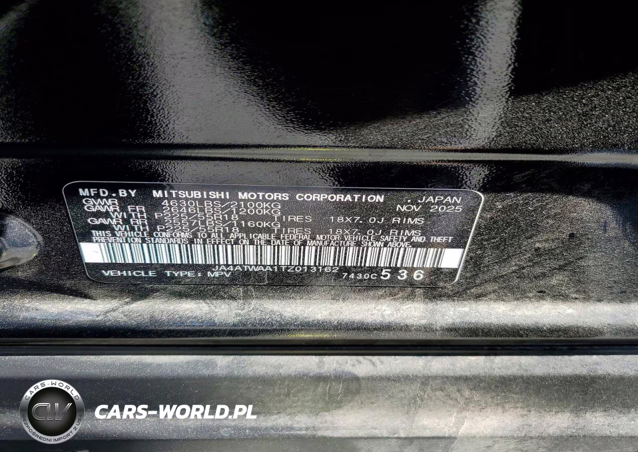 2026 Mitsubishi Eclipse Cross Se VIN:JA4ATWAA1TZ013162 - 13