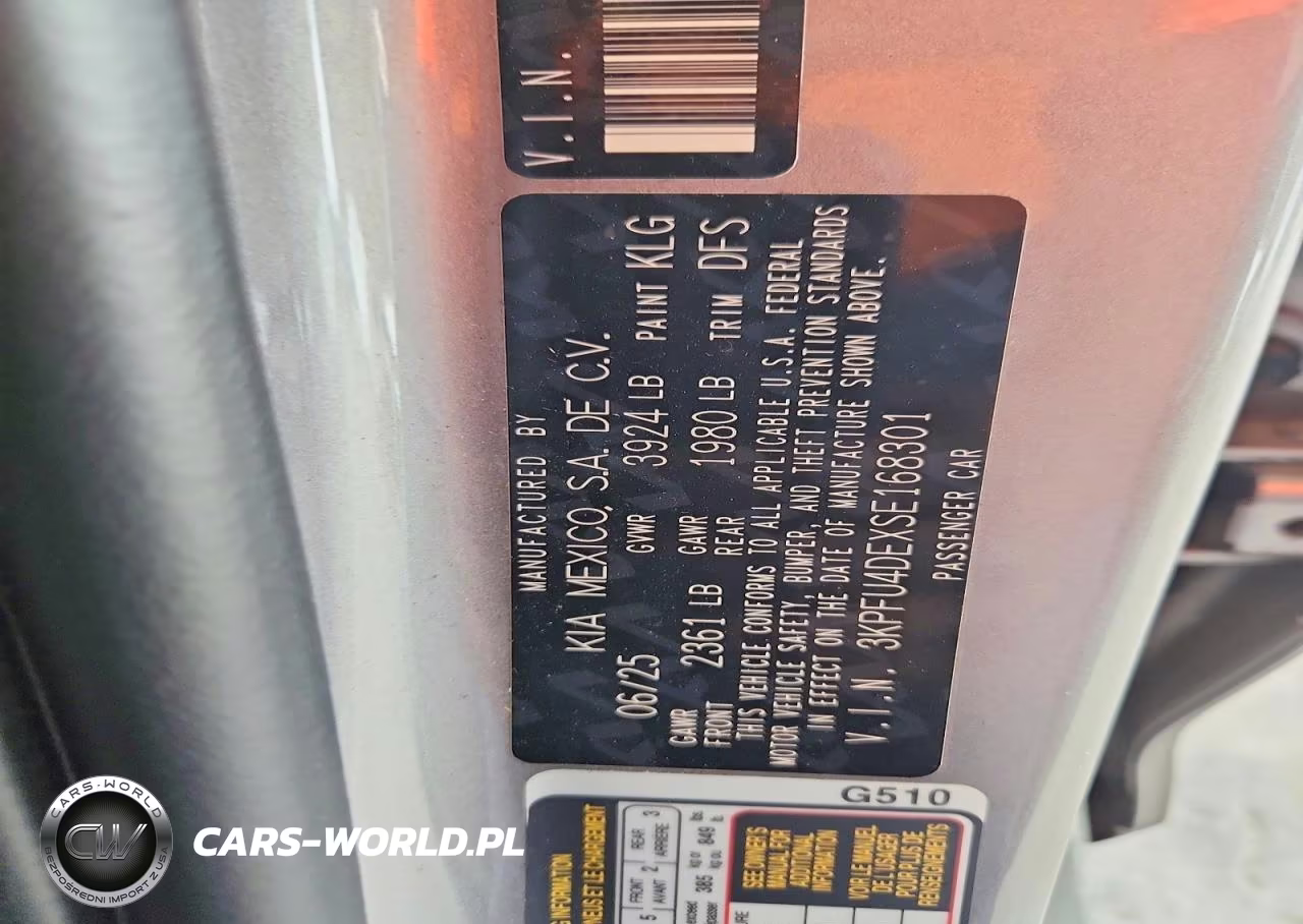 2025 Kia K4 Ex VIN:3KPFU4DEXSE168301 - 12