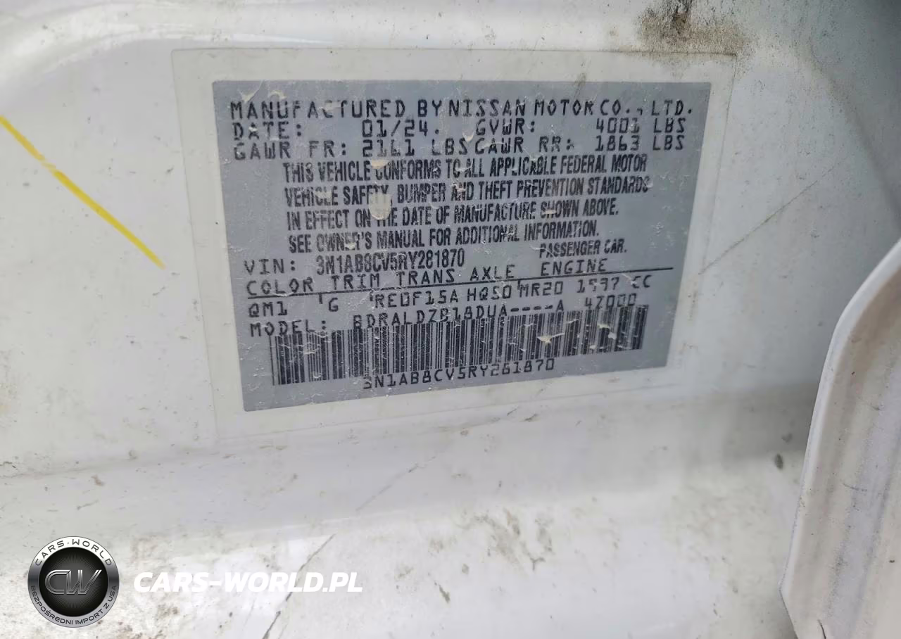 2024 Nissan Sentra Sv VIN:3N1AB8CV5RY281870 - 12