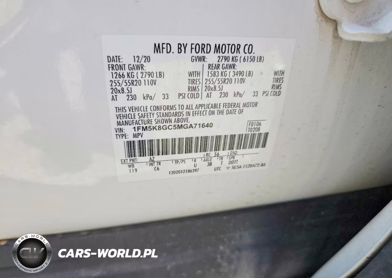 2021 Ford Explorer St VIN:1FM5K8GC5MGA71640 - 13