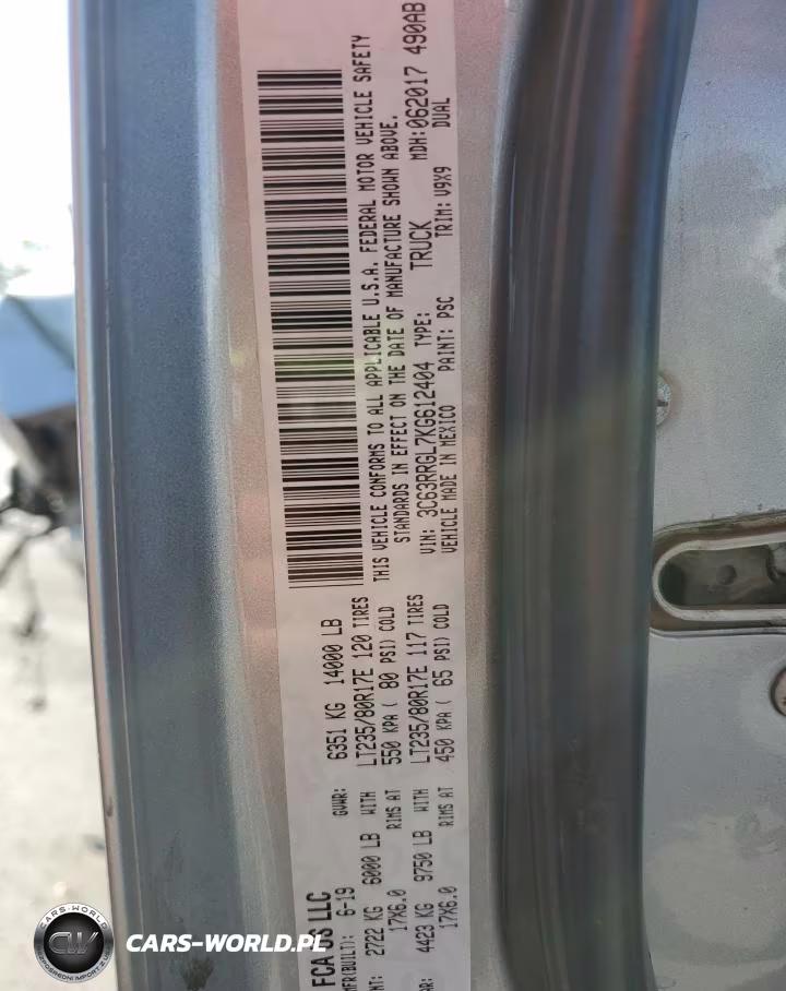 2019 Ram 3500 Crew Ln 4X4 Drw VIN:3C63RRGL7KG612404 - 12