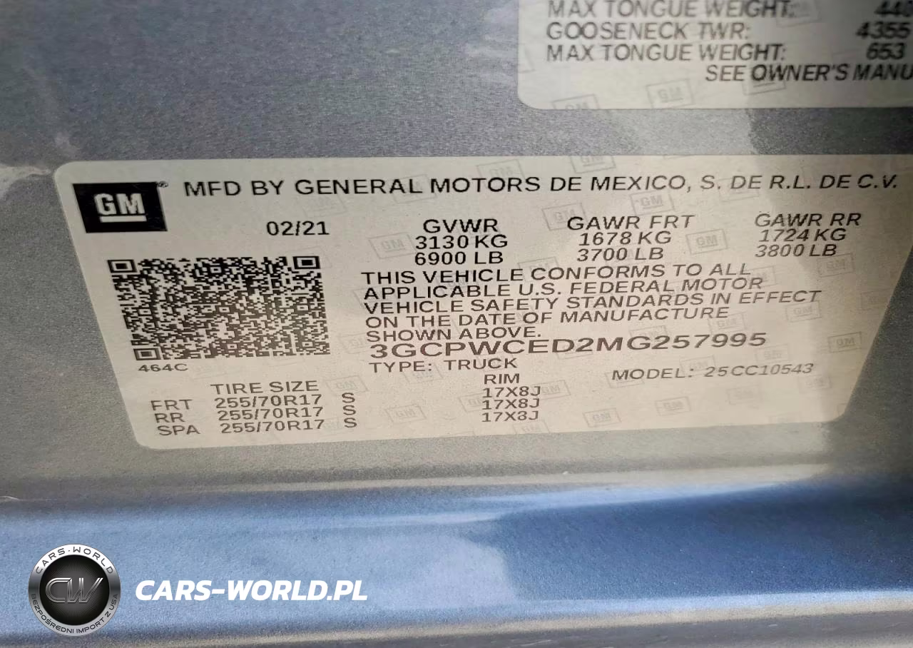 2021 Chevrolet Silverado C1500 Lt VIN:3GCPWCED2MG257995 - 12
