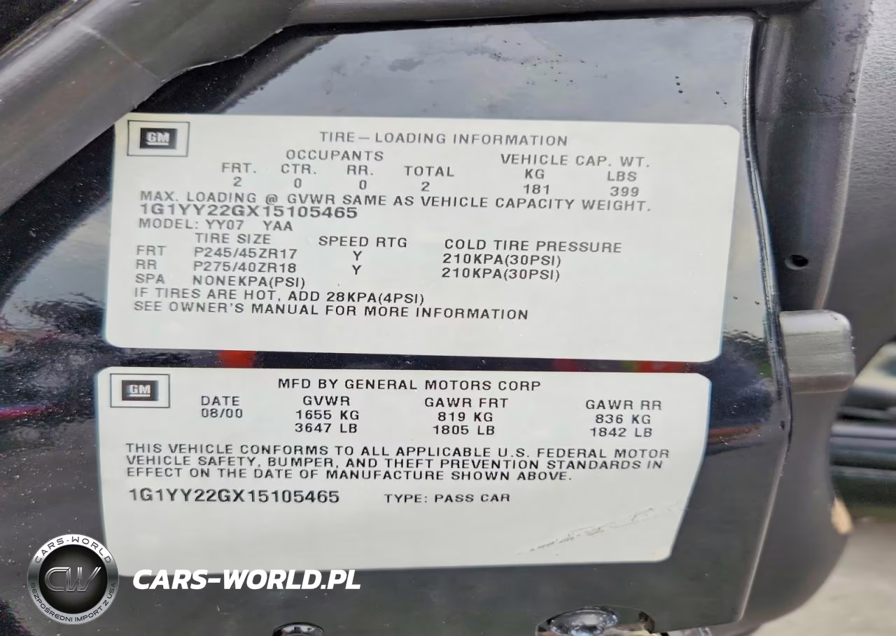 2001 Chevrolet Corvette VIN:1G1YY22GX15105465 - 12