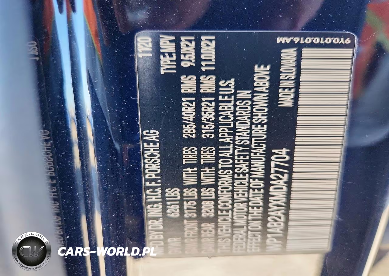 2021 Porsche Cayenne S VIN:WP1AB2AYXMDA27704 - 13