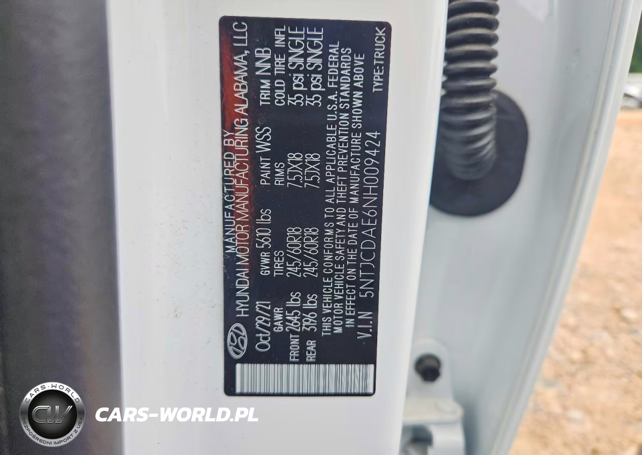 2022 Hyundai Santa Cruz Sel VIN:5NTJCDAE6NH009424 - 13