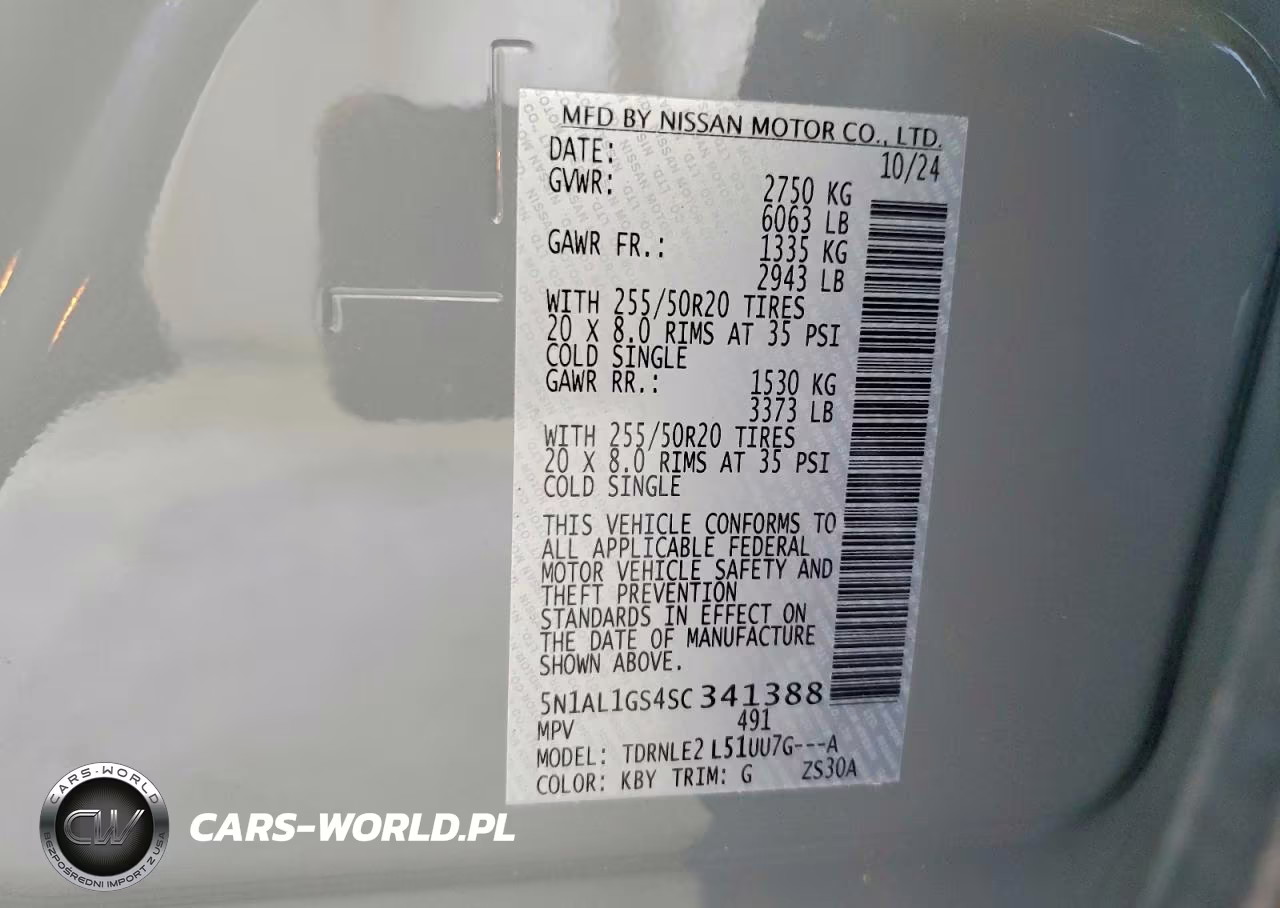 2025 Infiniti Qx60 Sensory VIN:5N1AL1GS4SC341388 - 13