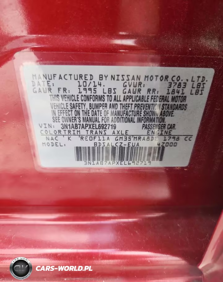 2014 Nissan Sentra S VIN:3N1AB7APXEL692719 - 12