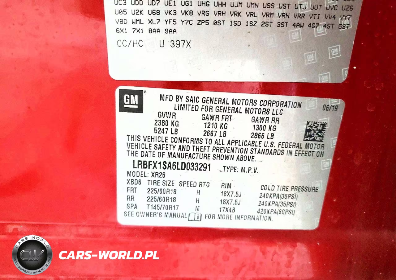 2020 Buick Envision Preferred VIN:LRBFX1SA6LD033291 - 13