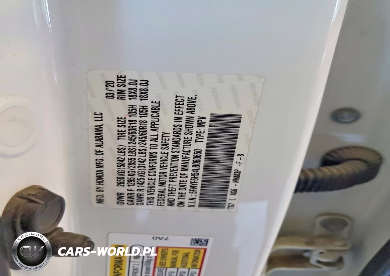 2020 Honda Pilot Exl VIN:5FNYF6H54LB060650 - 14