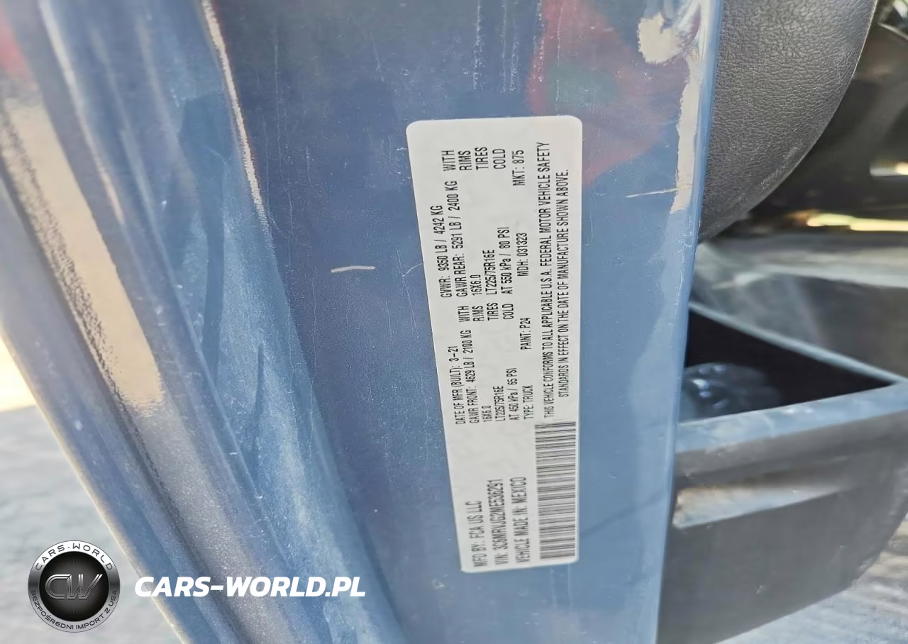 2021 Ram Promaster 3500 Delivery Van VIN:3C6MRVJG2ME536291 - 13