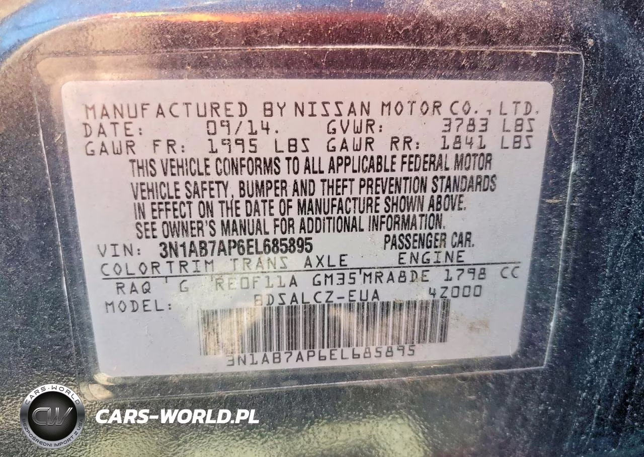 2014 Nissan Sentra S VIN:3N1AB7AP6EL685895 - 12