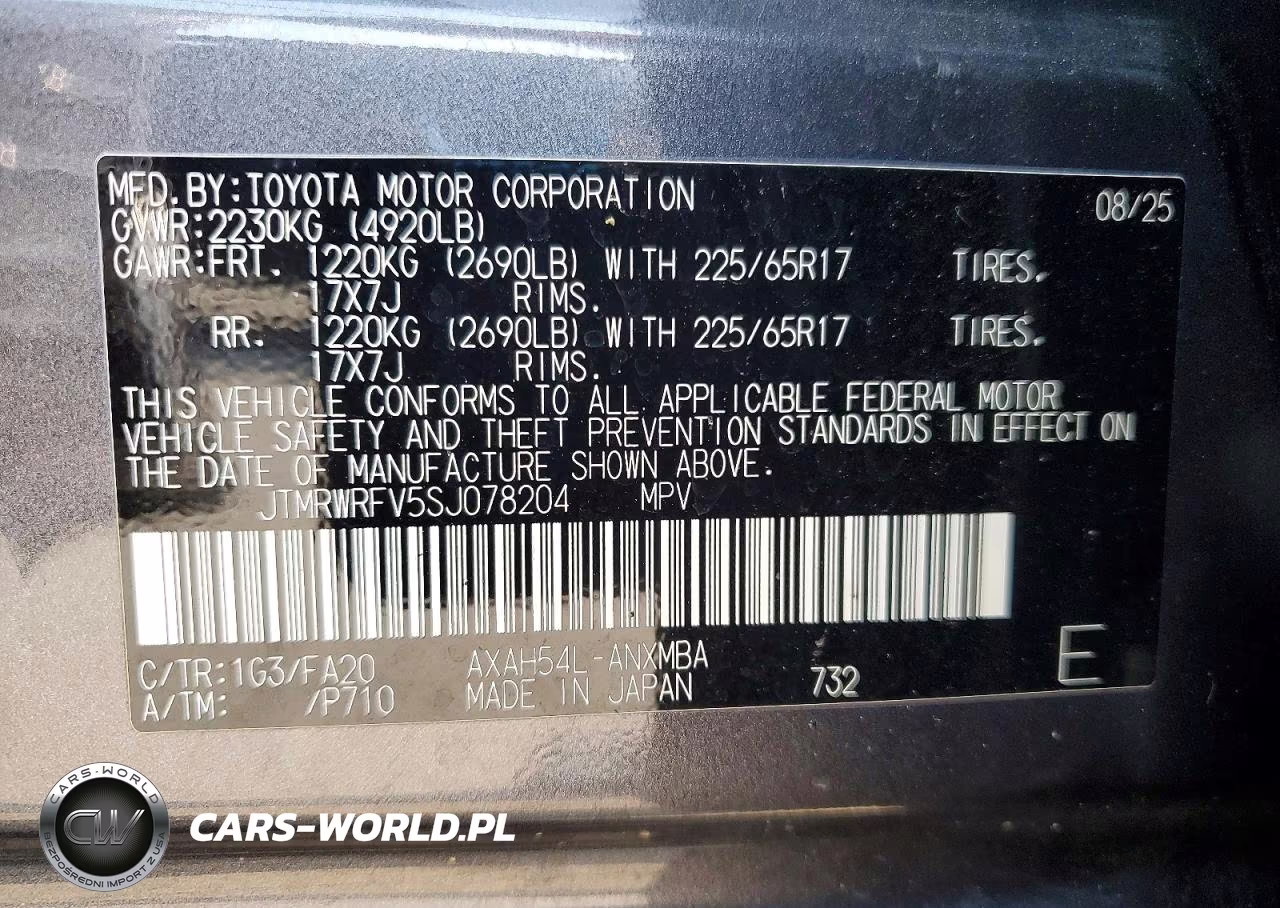 2025 Toyota Rav4 Hybrid Xle VIN:JTMRWRFV5SJ078204 - 14