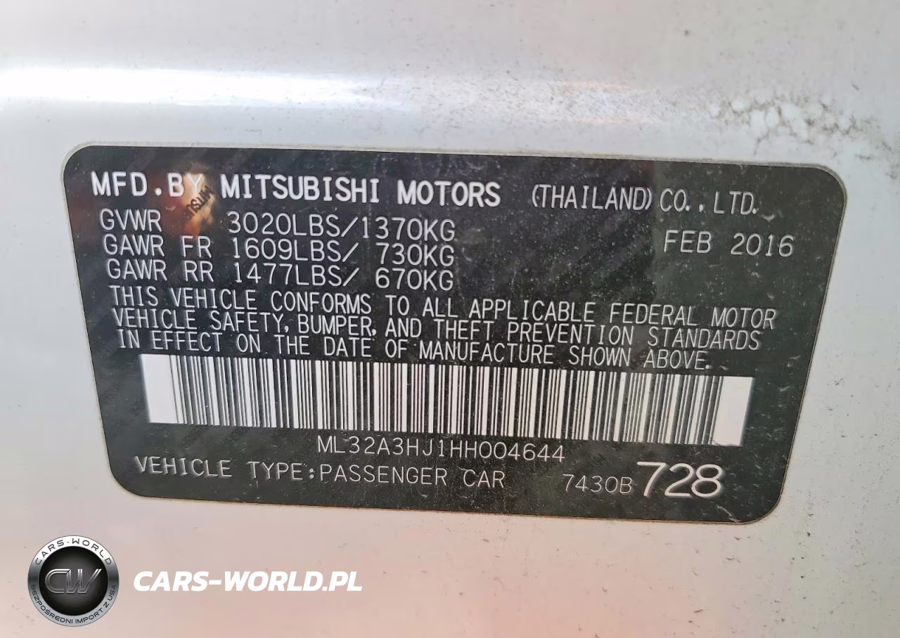 2017 Mitsubishi Mirage Es VIN:ML32A3HJ1HH004644 - 12