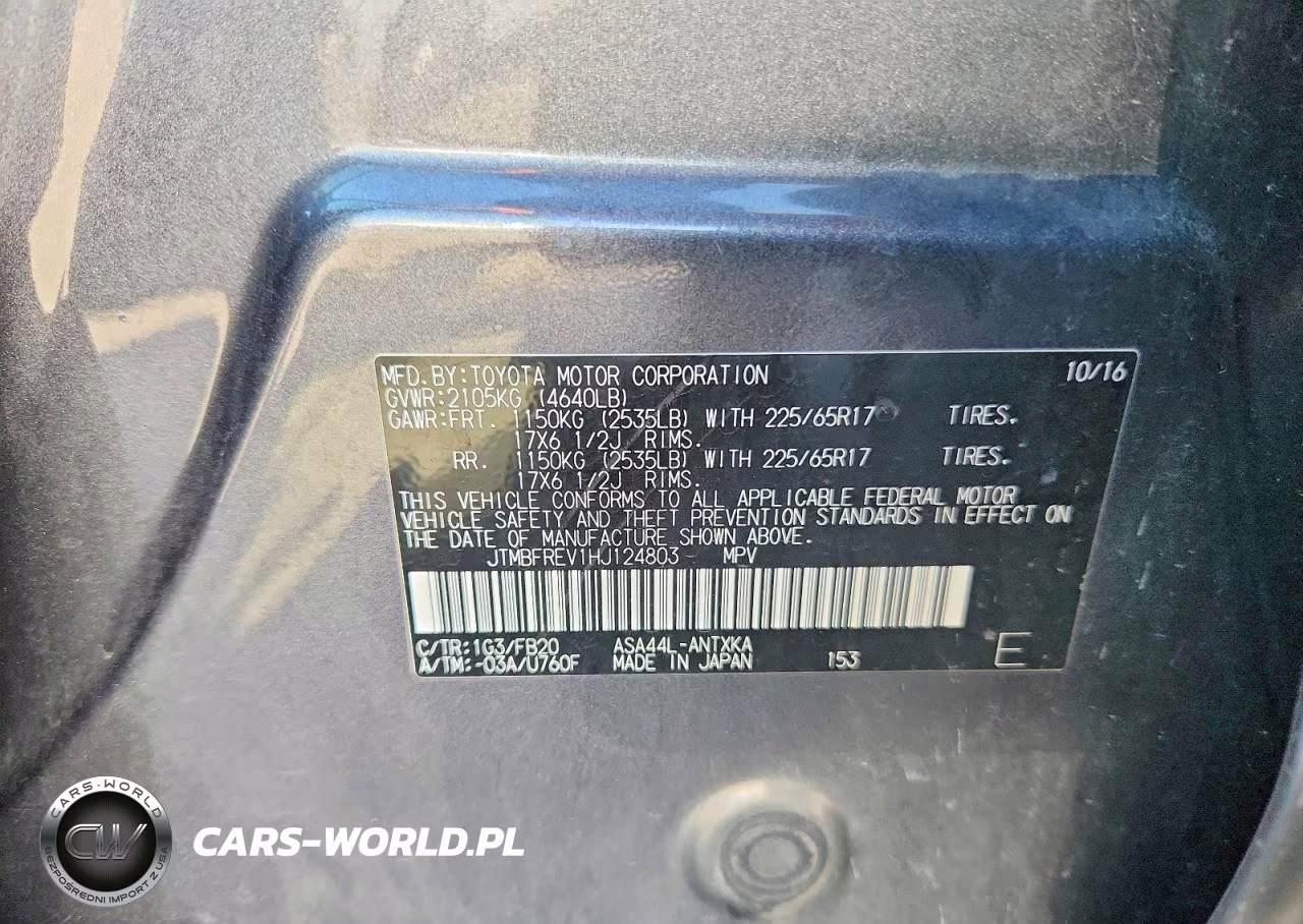 2017 Toyota Rav4 Le VIN:JTMBFREV1HJ124803 - 13
