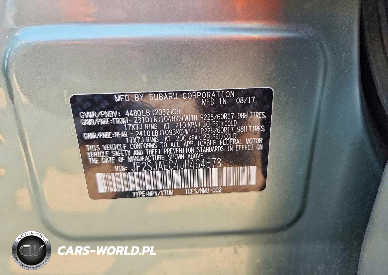 2018 Subaru Forester 2.5I Premium VIN:JF2SJAEC4JH464573 - 13