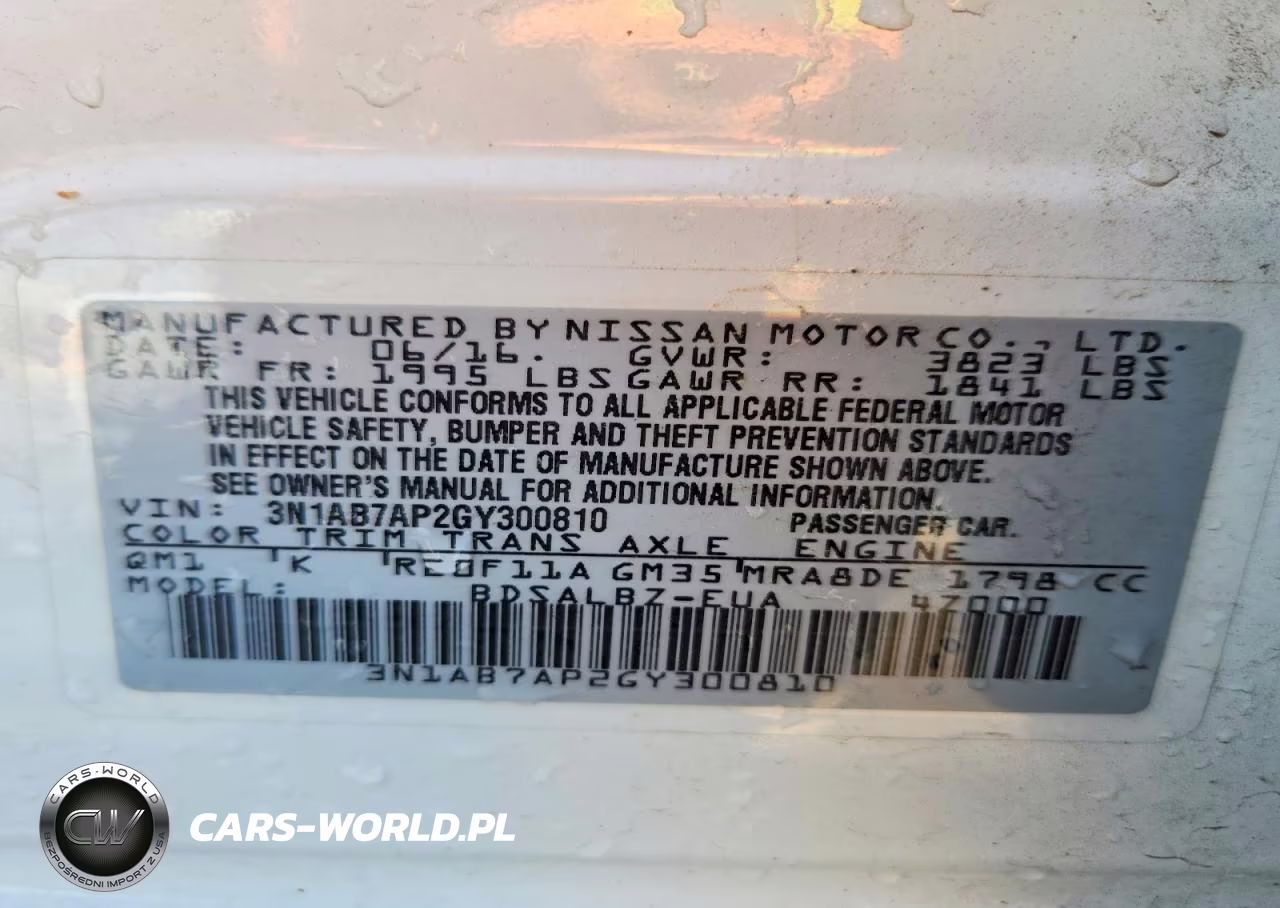 2016 Nissan Sentra S VIN:3N1AB7AP2GY300810 - 12