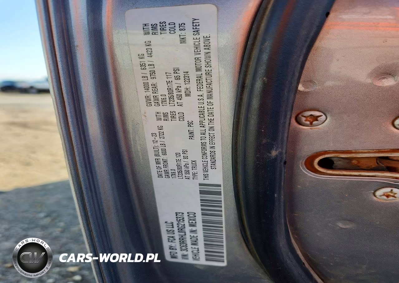 2024 Ram 3500 Big Horn VIN:3C63RRHL8RG215373 - 12