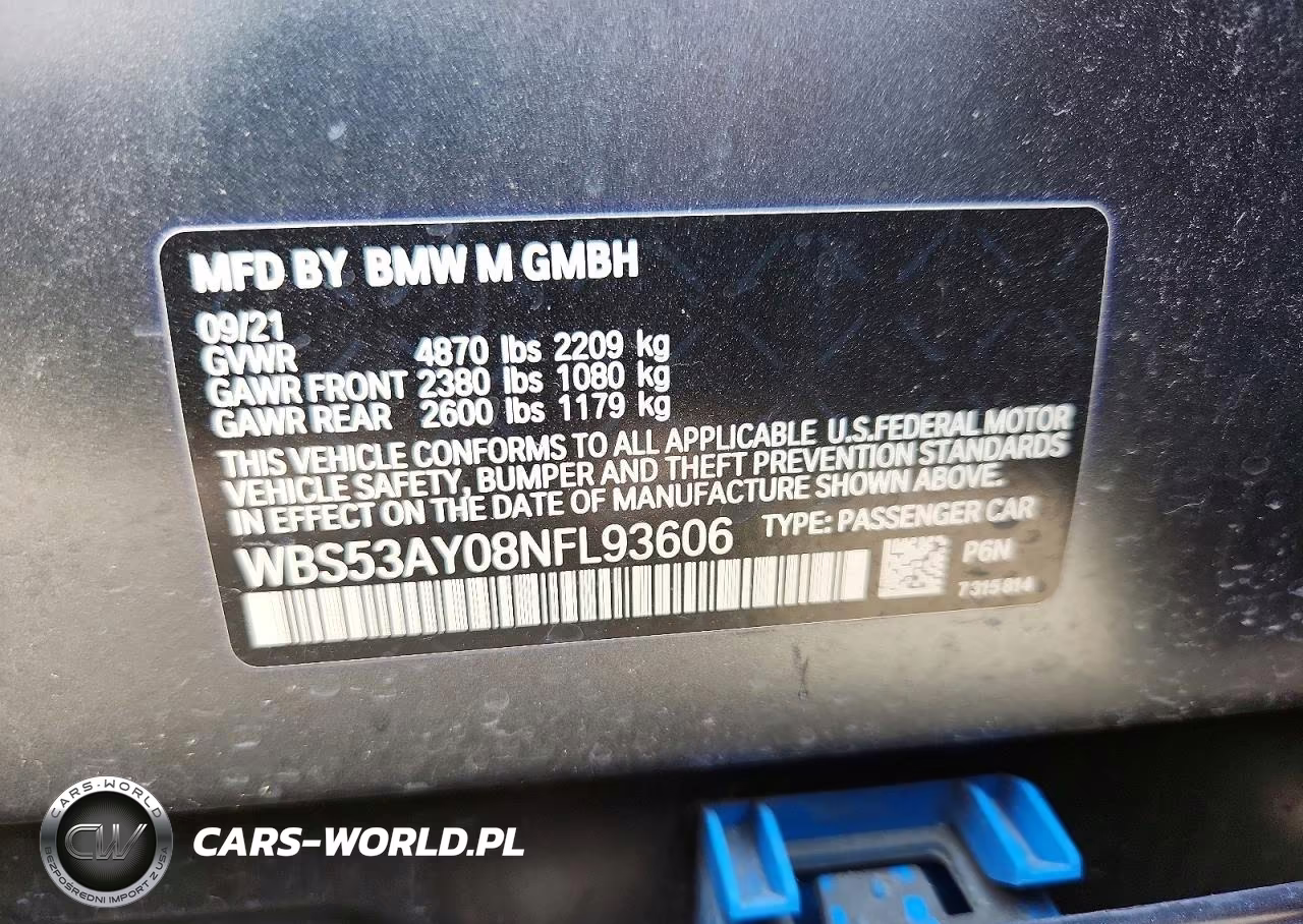 2022 BMW M3 VIN:WBS53AY08NFL93606 - 12
