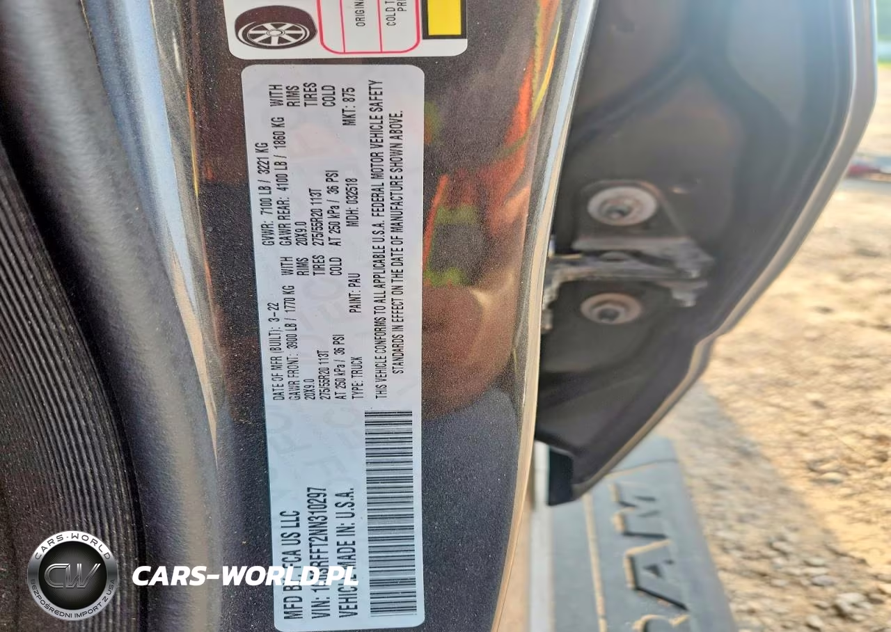 2022 Ram 1500 Big Horn-Lone Star VIN:1C6SRFFT2NN310297 - 12