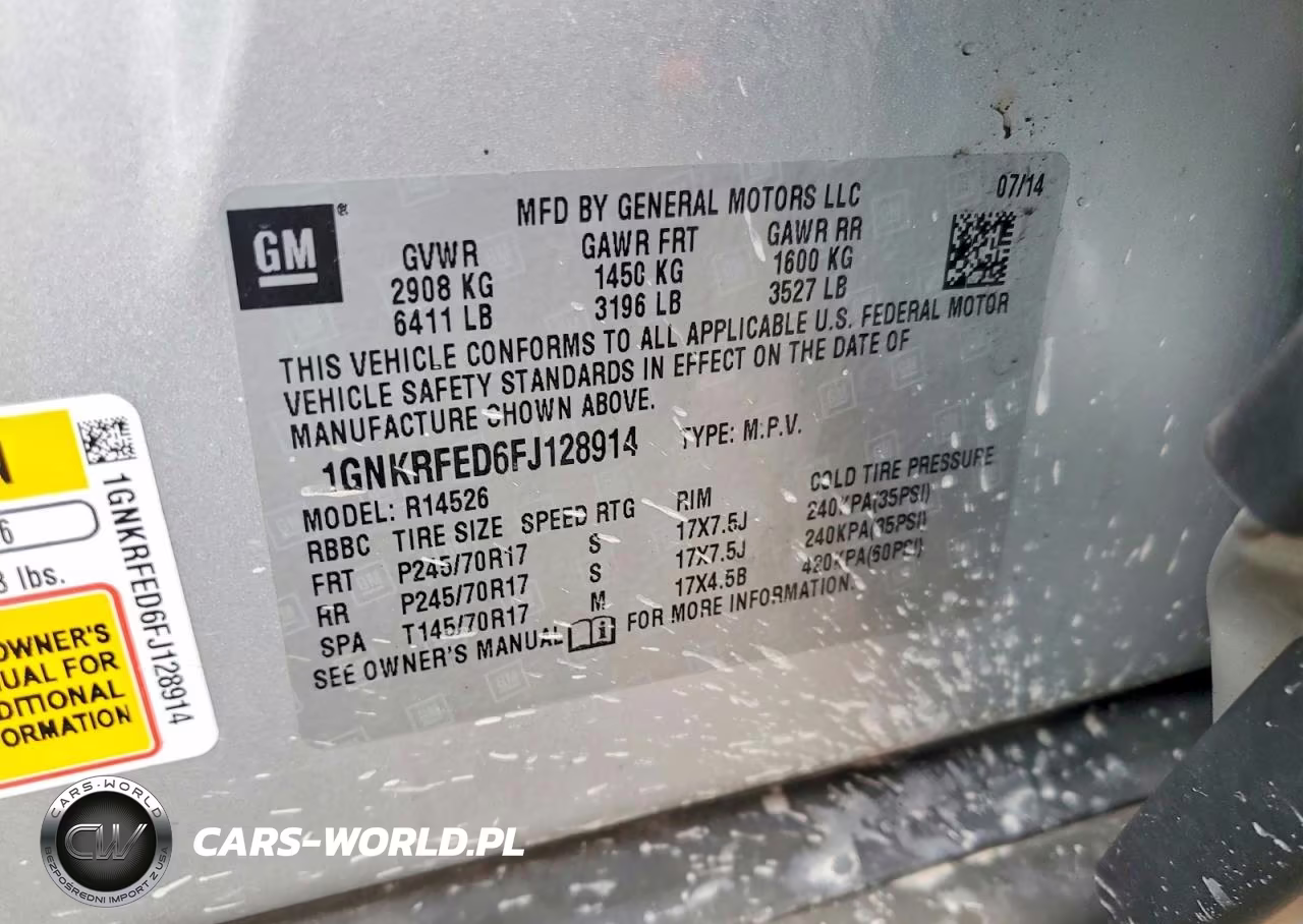 2015 Chevrolet Traverse Ls VIN:1GNKRFED6FJ128914 - 13