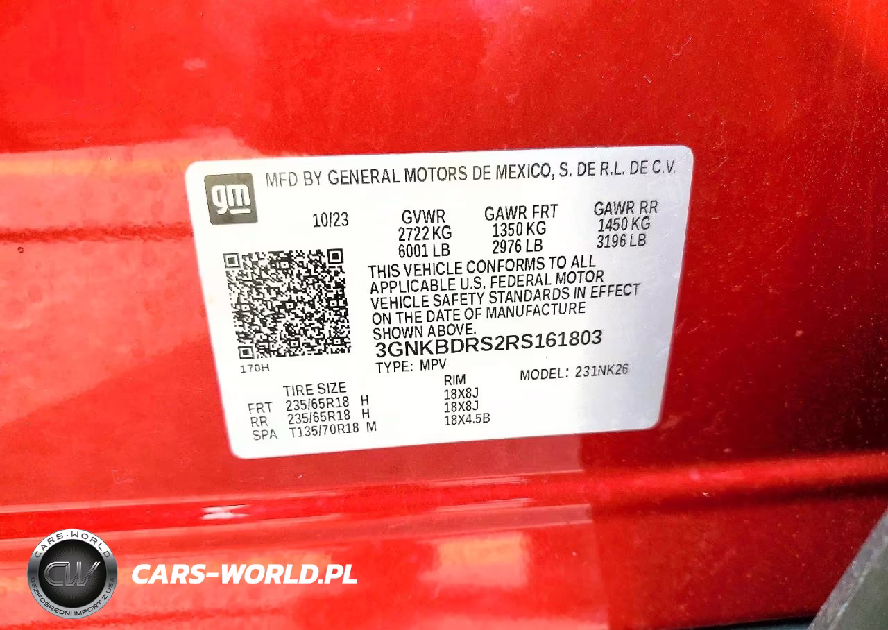 2024 Chevrolet Blazer 3Lt VIN:3GNKBDRS2RS161803 - 13