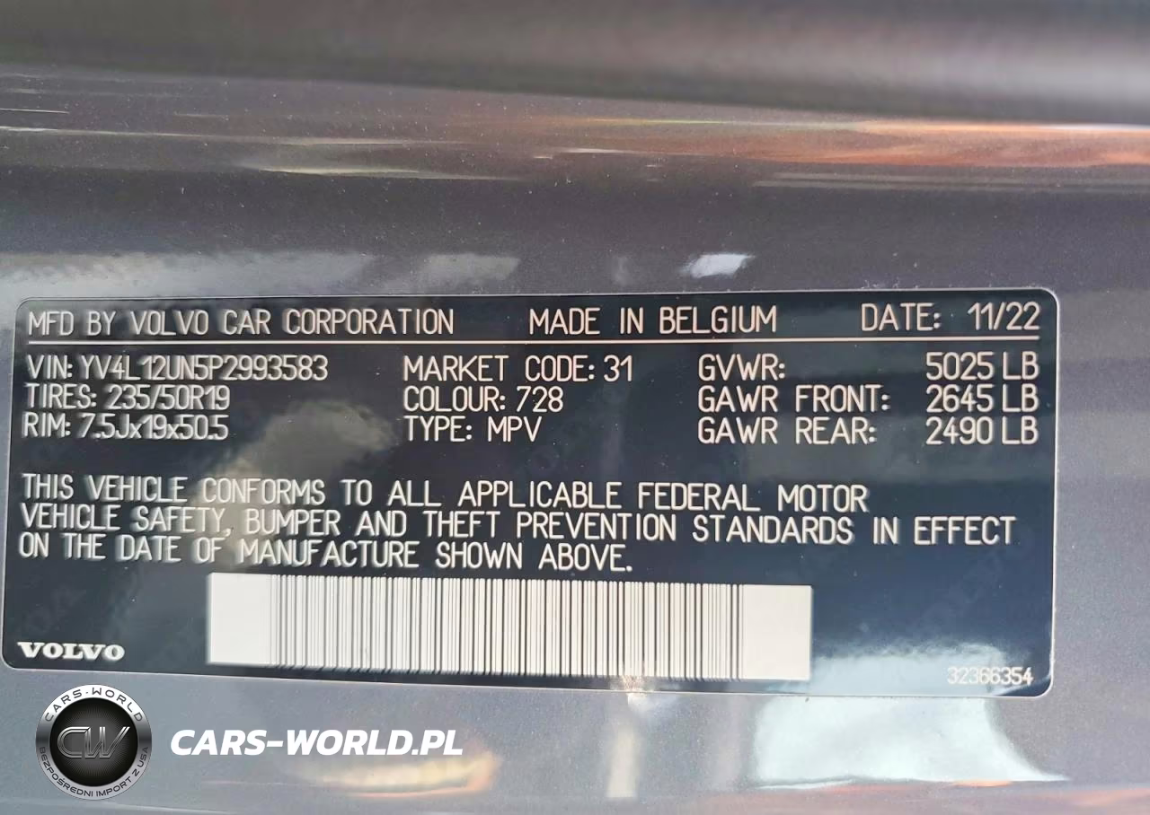 2023 Volvo Xc40 Plus VIN:YV4L12UN5P2993583 - 13
