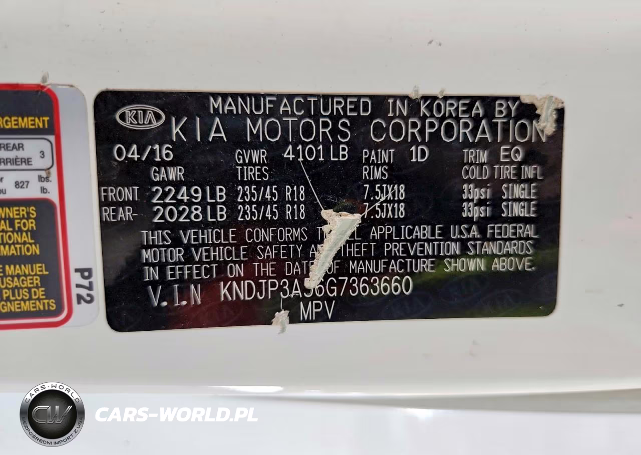 2016 Kia Soul + VIN:KNDJP3A56G7363660 - 12
