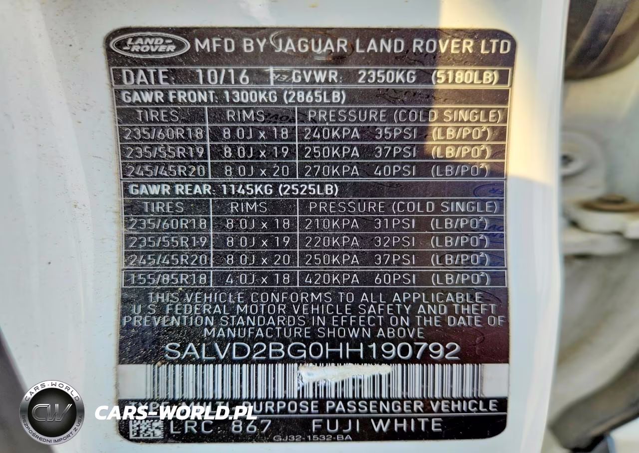 2017 Land Rover Range Rover Evoque Hse Dynamic VIN:SALVD2BG0HH190792 - 14