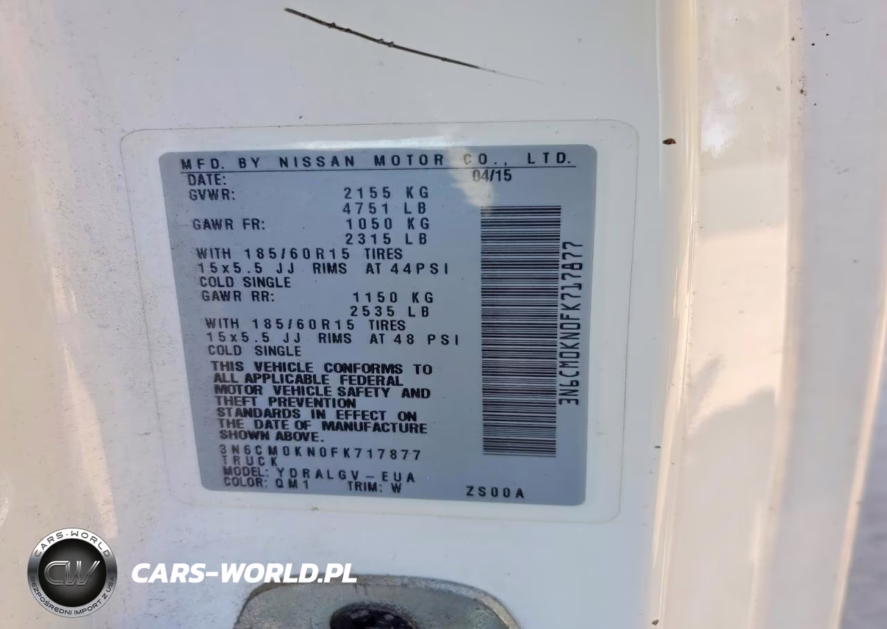 2015 Nissan Nv200 Sv VIN:3N6CM0KN0FK717877 - 14