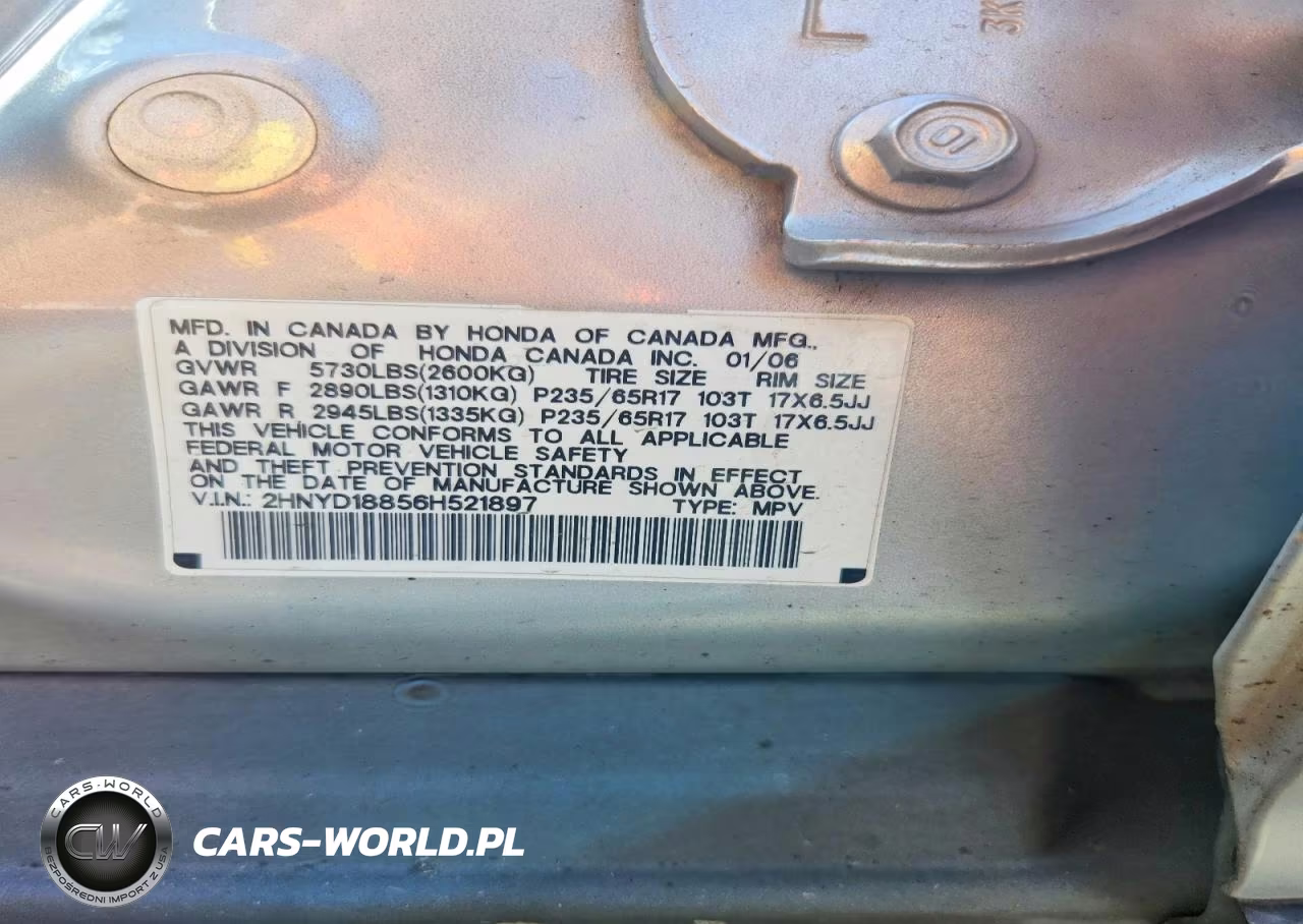 2006 Acura Mdx Touring VIN:2HNYD18856H521897 - 13