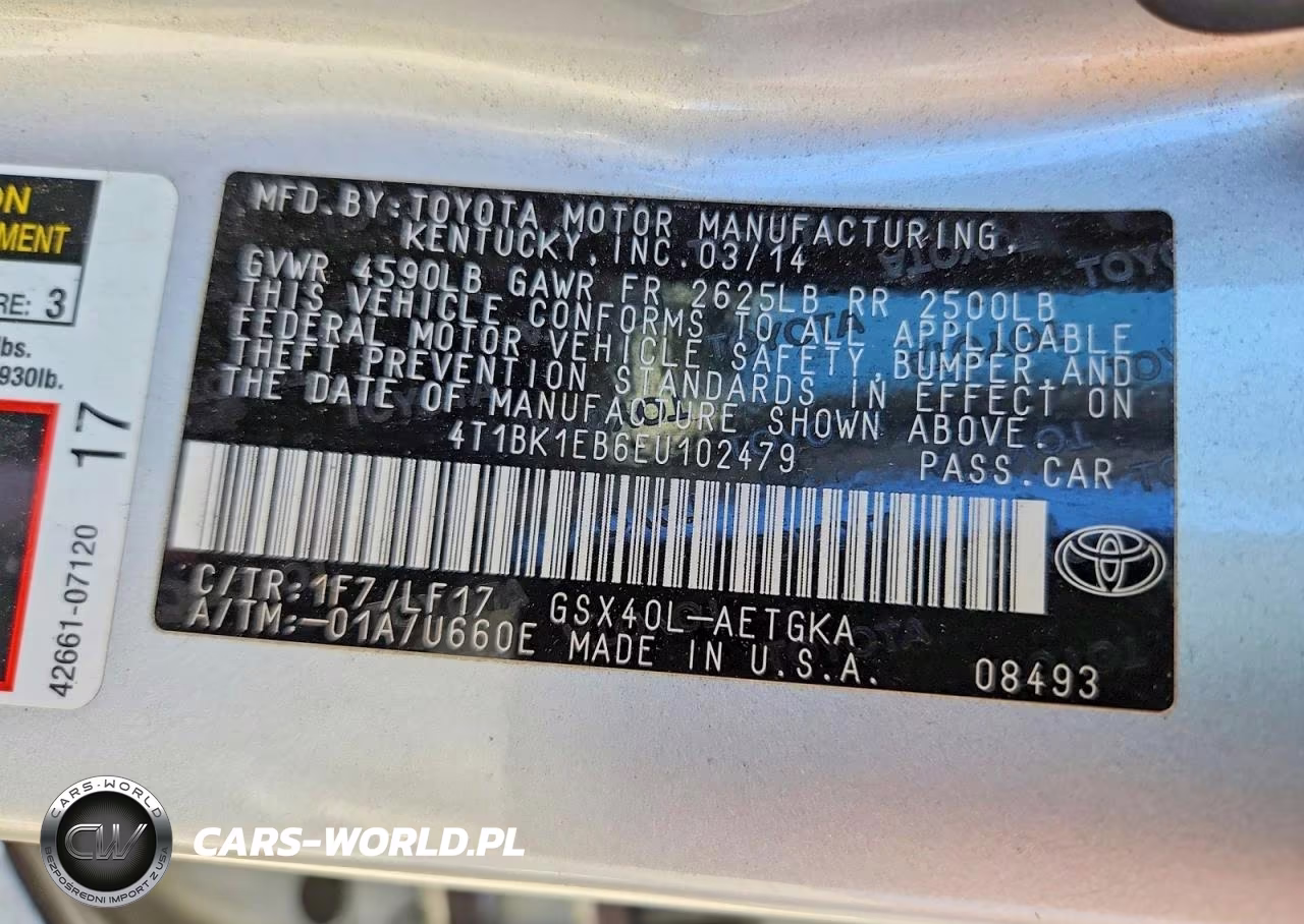 2014 Toyota Avalon Xle Premium VIN:4T1BK1EB6EU102479 - 13