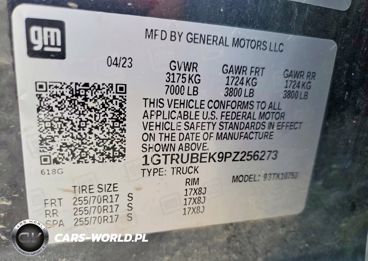 2023 GMC Sierra K1500 Sle VIN:1GTRUBEK9PZ256273 - 12