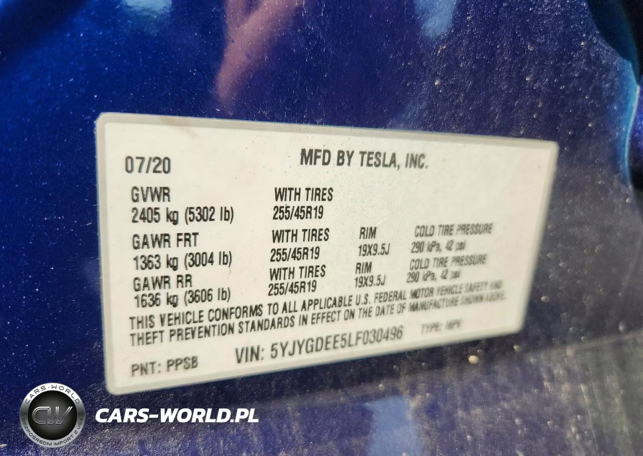 2020 Tesla Model Y VIN:5YJYGDEE5LF030496 - 12