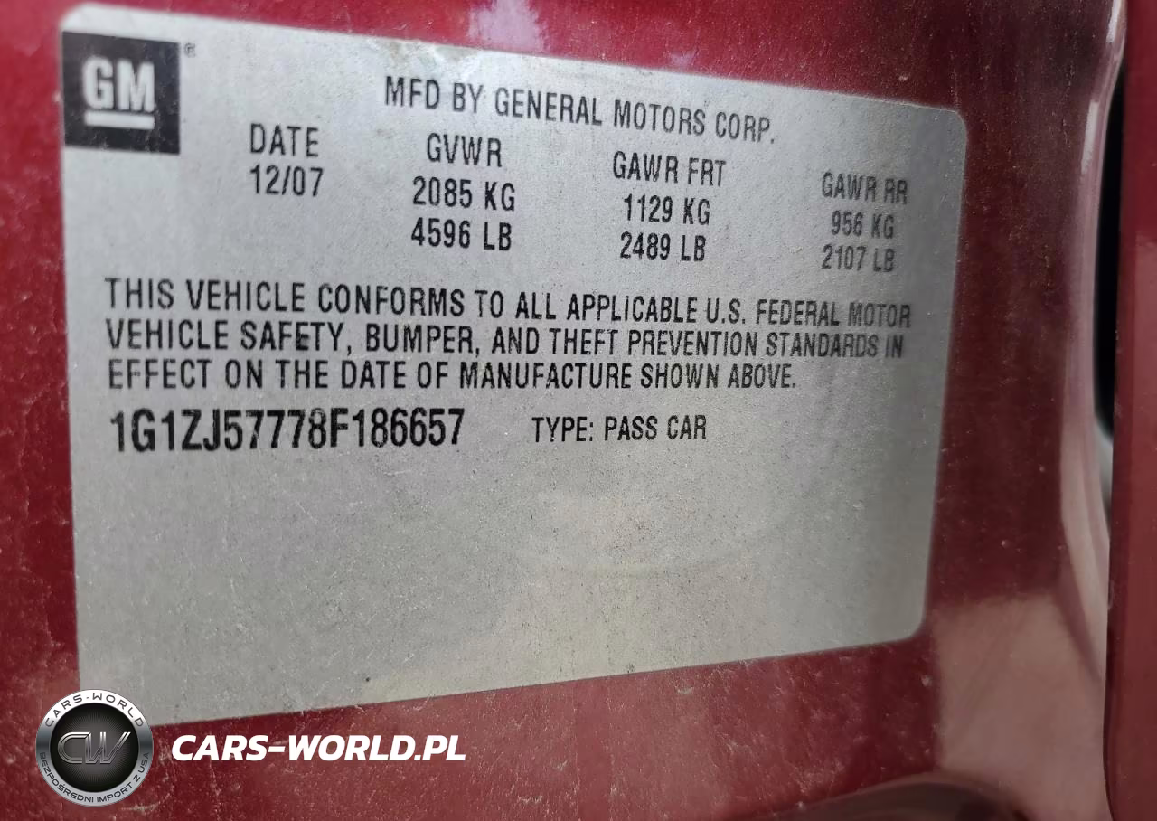 2008 Chevrolet Malibu 2Lt VIN:1G1ZJ57778F186657 - 12