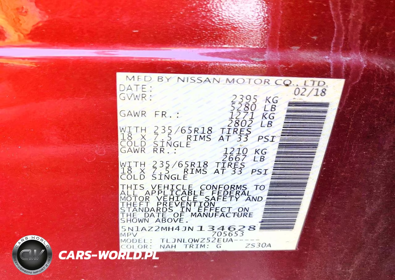 2018 Nissan Murano Sv VIN:5N1AZ2MH4JN134628 - 12