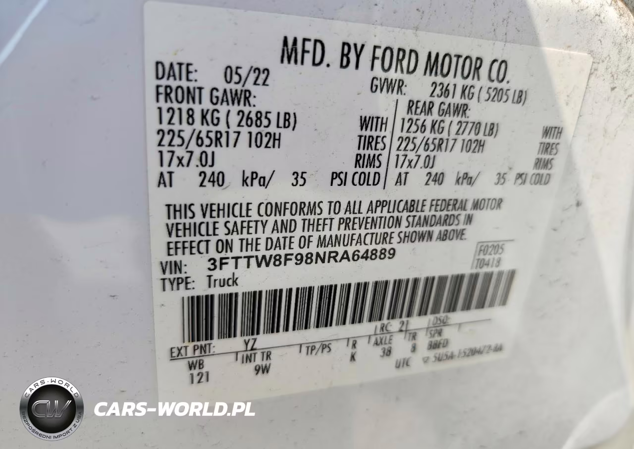 2022 Ford Maverick Xl VIN:3FTTW8F98NRA64889 - 13
