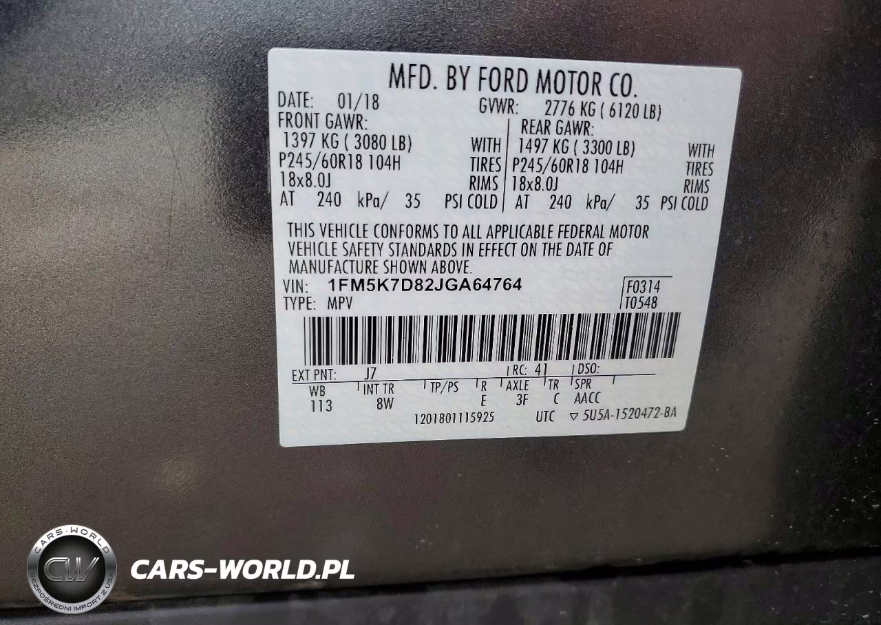 2018 Ford Explorer Xlt VIN:1FM5K7D82JGA64764 - 13